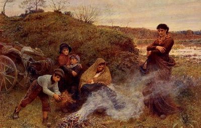  FREDERICK WALKER Print Vagrant IRISH Tinker GYPSY Mother & Children