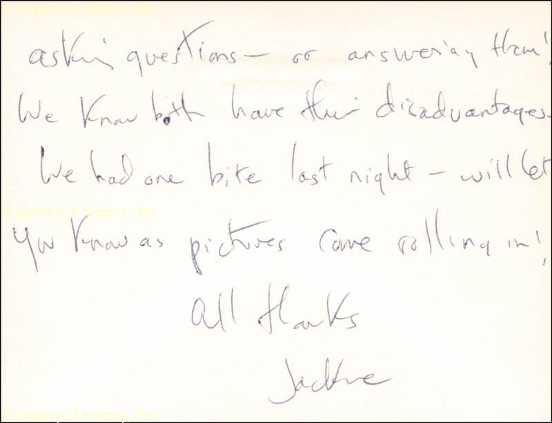 Jacqueline B Kennedy Autograph Letter Signed 5 23