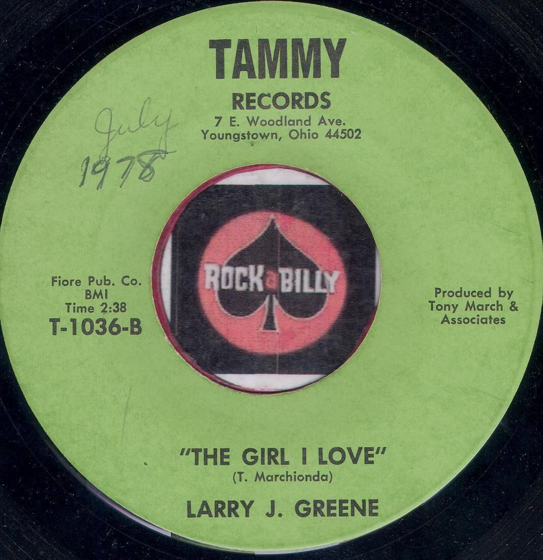 Larry J Greene The Girl I Love RARE Ohio Northern Soul R B Bopper 45