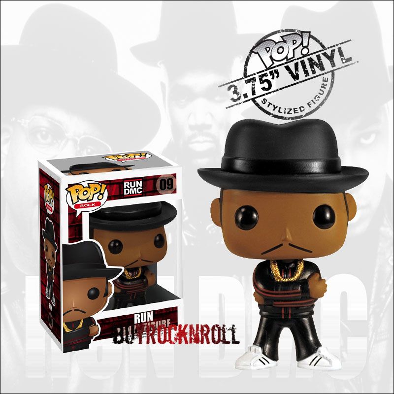 Rare 2011 Funko RUN, DMC & JAM MASTER JAY Pop Vinyl 3   3.75 Figure