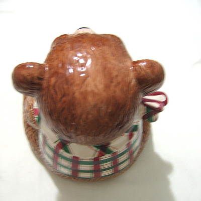 Holiday Workshop Bear Cookie Jar 10 Tall