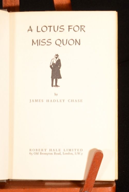 1961 James Hadley Chase A Lotus for Miss Quon in Unclipped Dustwrapper