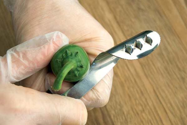 In. Jalapeno Pepper Corer Norpro Stainless Steel Easy Grip Seeder