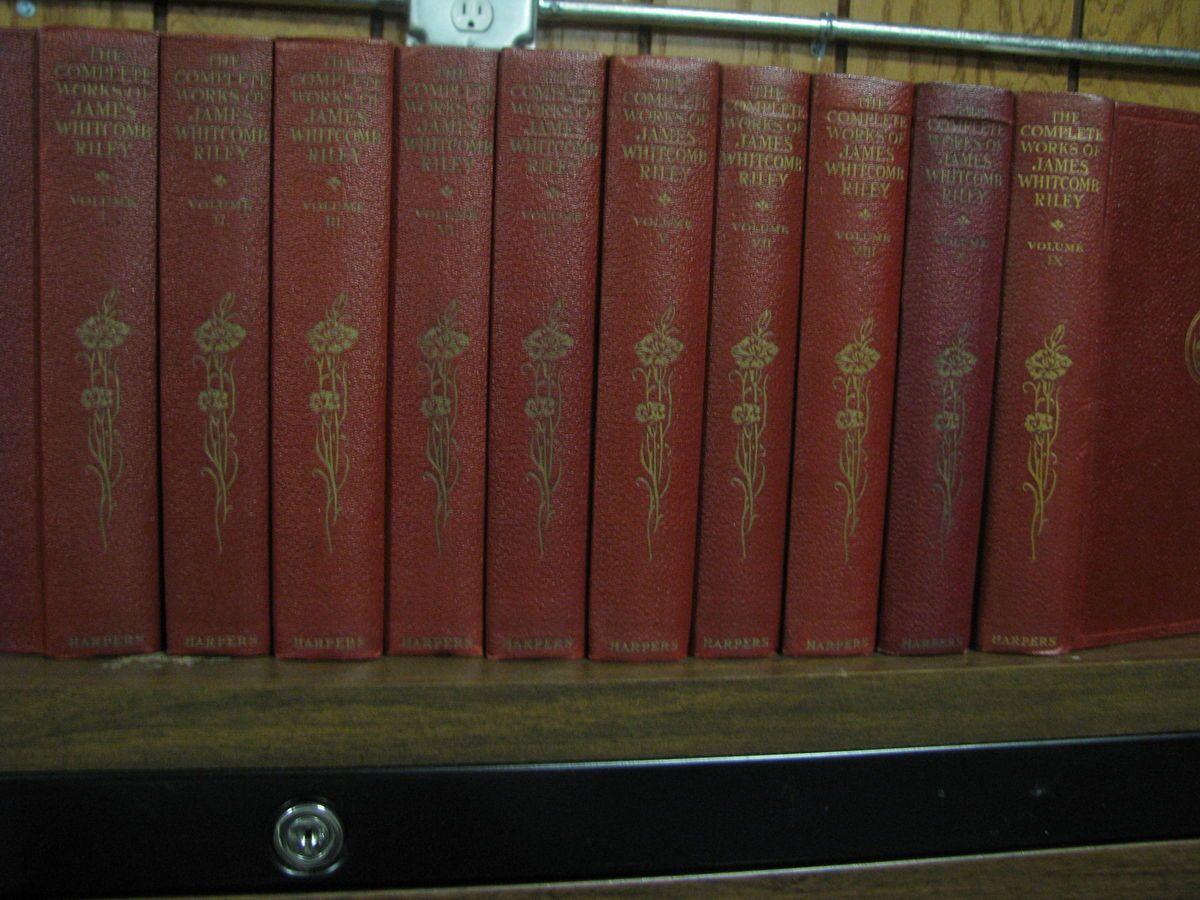 The Complete Works of James Whitcomb Riley 10 Vol Set 1916