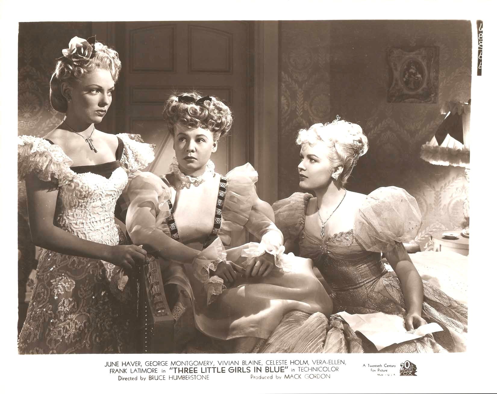 JUNE HAVER, VERA ELLEN & VIVIAN BLAINE in Three Little Girls in Blue