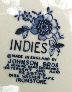 Johnson Brothers Bread Butter Plates Indies Pattern