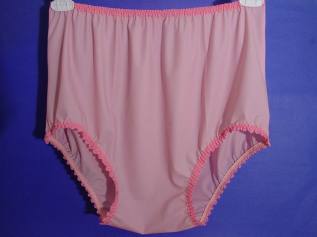 Latex Rubber Slick Comfort Sissy Panties Pink