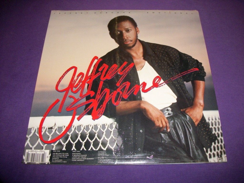 Jeffrey Osborne Emotional SEALED 12 33 RPM Vinyl LP Record A M 15103