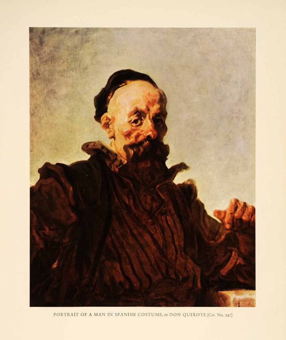   In Print Portrait Spanish Costume Don Quixote Jean Honore Fragonard