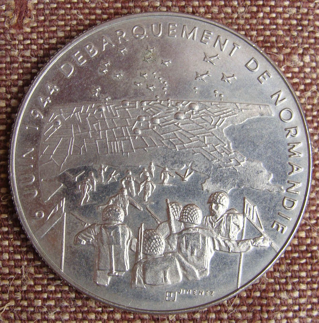 WW2 RARE 5 Commemorative Coins France Liberation Events Generals