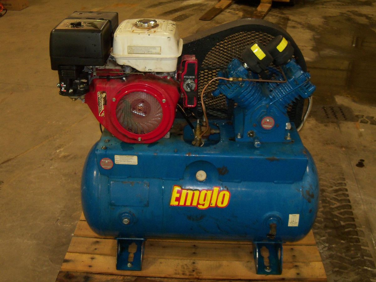 Emglo Jenney 13 HPS Honda Electric Start Used Gas Power Compressor