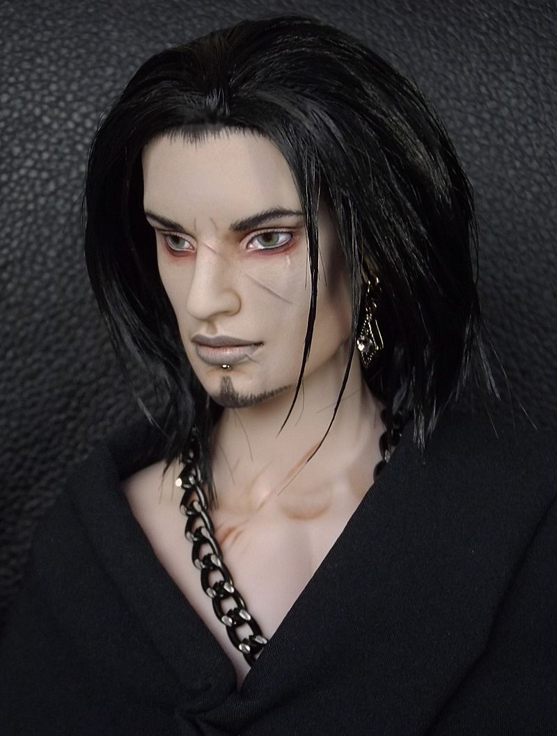 Shade Jeremy Voss Tonner Goth Character Repaint by Sands of Fire Dolls