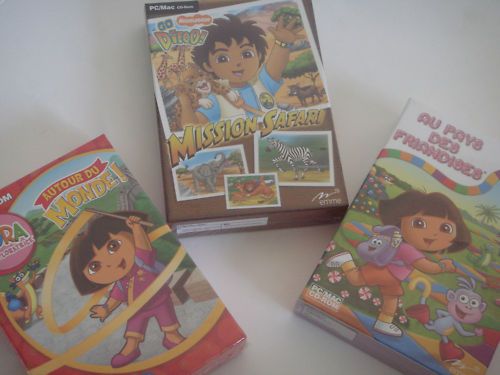 Lot de 3 Jeux Éducatif PC Enfant Diego Et Dora