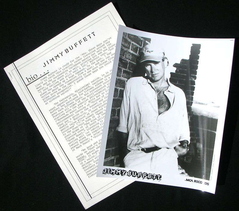 Jimmy Buffett Hot Water Press Kit 1988 Mint