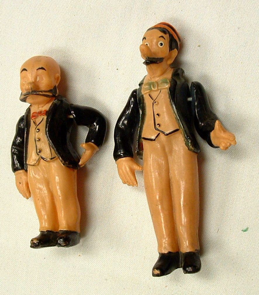 1922 Celuloid Mutt and Jeff Figures Fantastic Condition