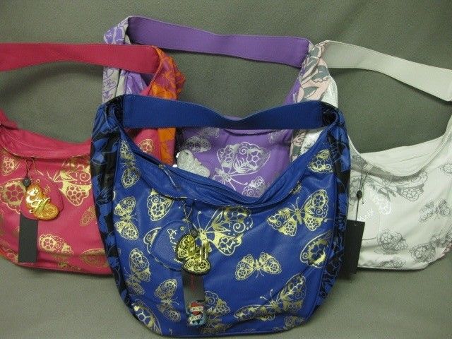 Kady Hobo Ed Hardy Monarch Purse Bag Butterflies New Handbag Bags