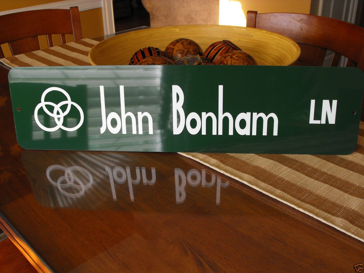 John Bonham Street Sign