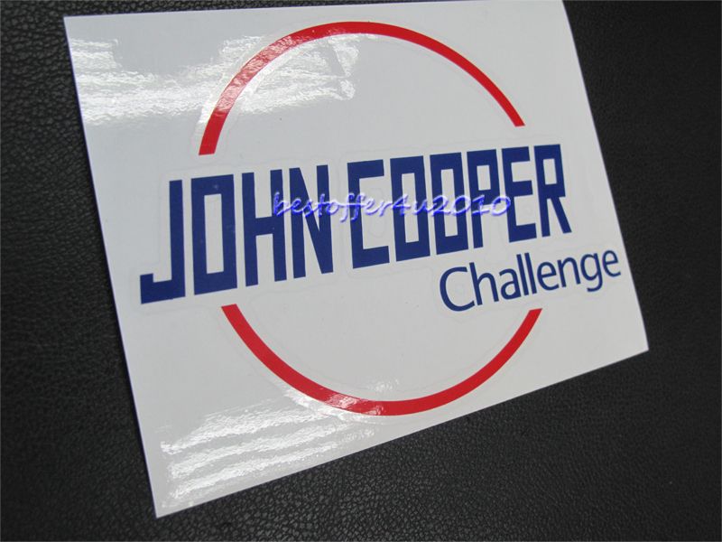 Pcs John Cooper Challenge Decal Sticker JCW Mini s R53 R56 BMW CD122