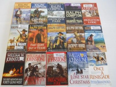  of 94 Western Paperback Books William w Johnstone Ralph Compton