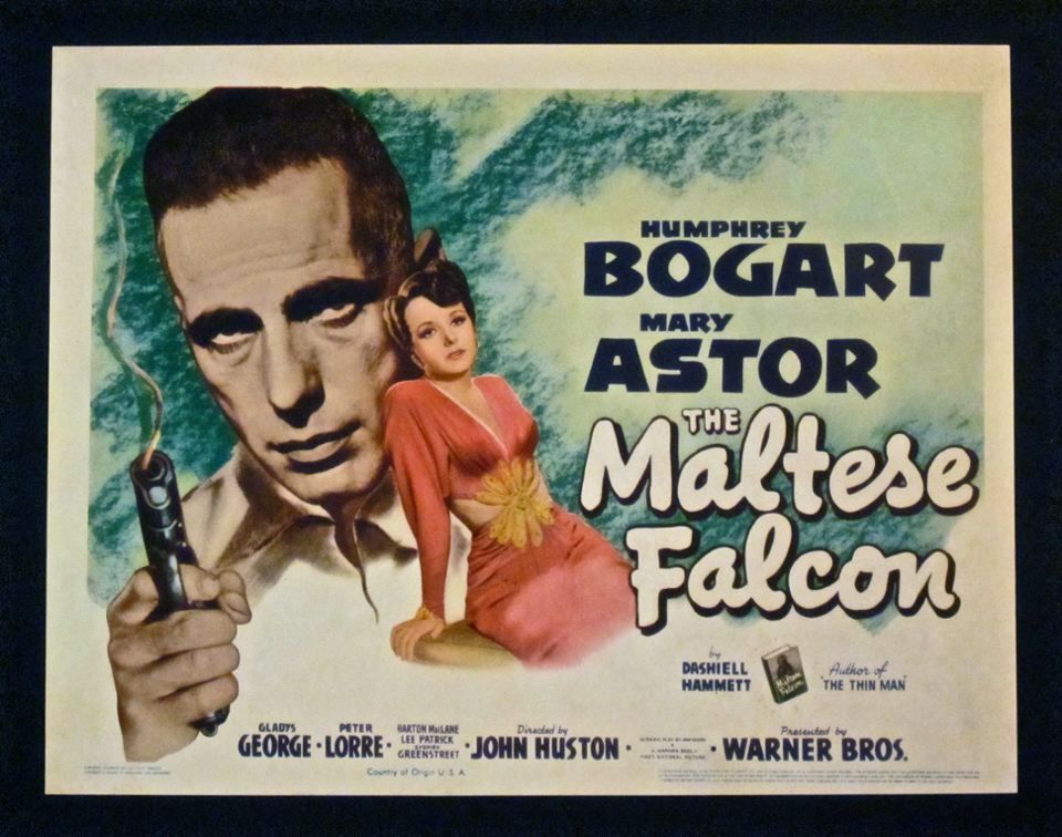 MALTESE FALCON 41 TC HUMPHREY BOGART MARY ASTOR PETER LORRE JOHN HUSTON  