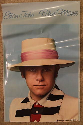 Elton John Blue Moves US MCA Promo Poster  