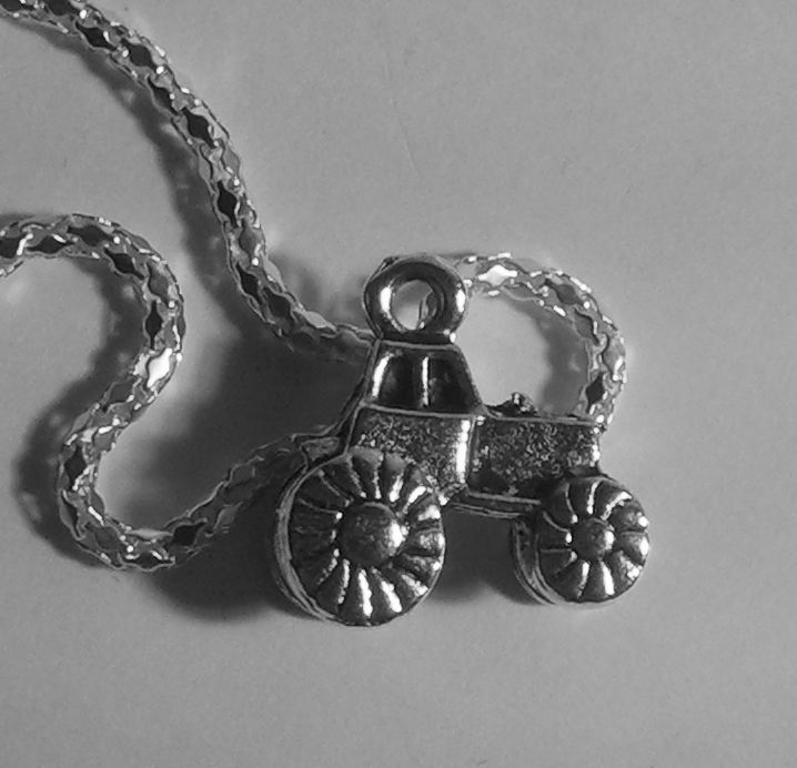  Tractor Necklace 20 chain john deere farm hat  