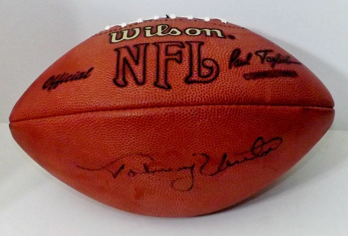 Johnny Unitas SIGNED Official NFL Football JSA X69574  