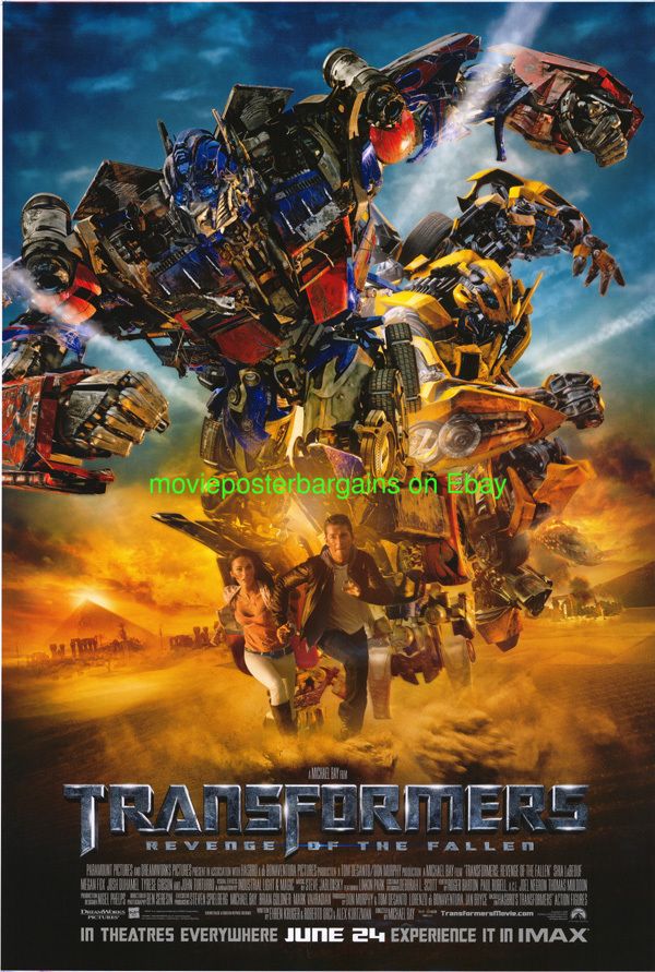 Transformers 2 Movie Poster RARE Original SS Final IMAX Version Megan Fox  