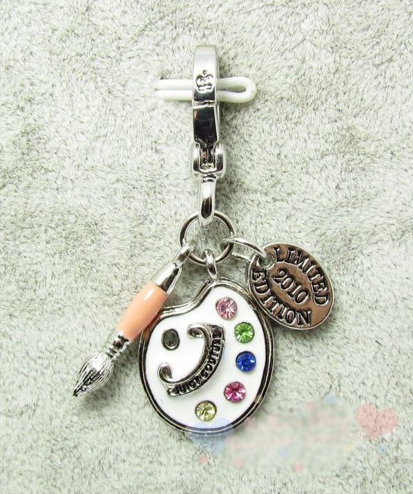 Juicy Couture Paint Palette Brush Bracelet Charm  