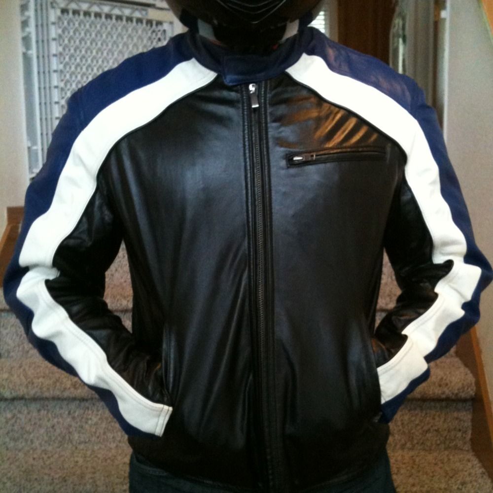 Wilsons M Julian Leather Cafe Racer Jacket Large Near Mint 