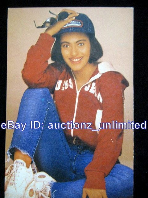 Bollywood Actor Kajol India Star RARE Old Post Card Postcard