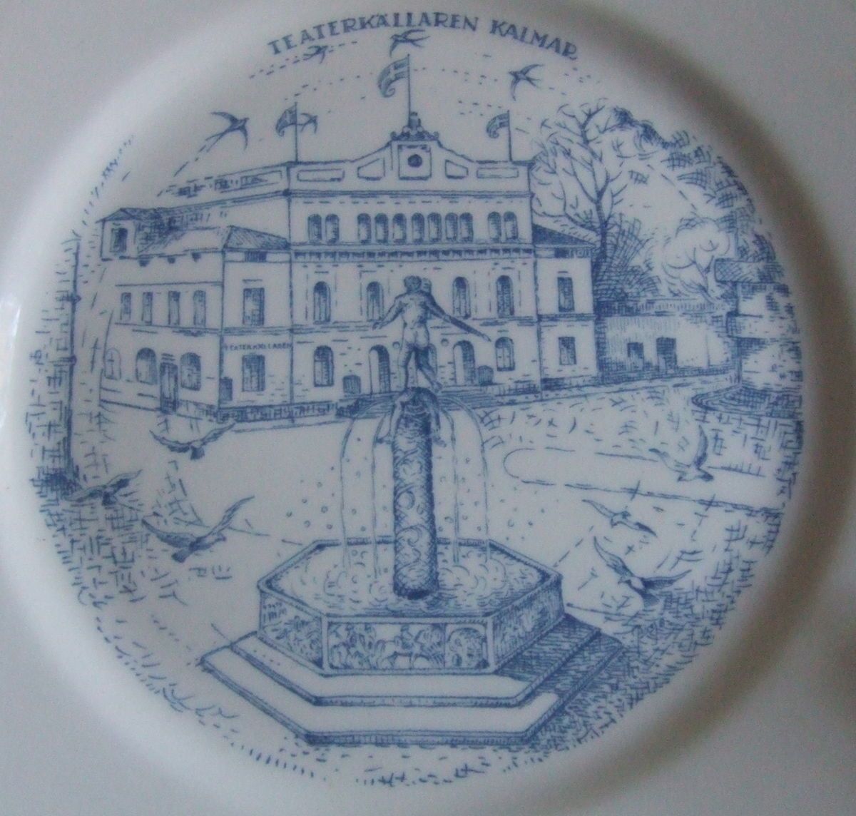 VINTAGE GUSTAVSBERG KALMAR THEATER TEATERKJELLEREN SWEDEN PORCELAIN 8