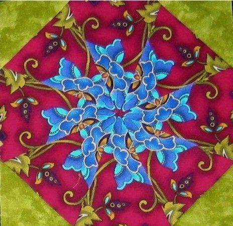 12 Rhapsody Kaleidoscope Quilt Blocks Kit