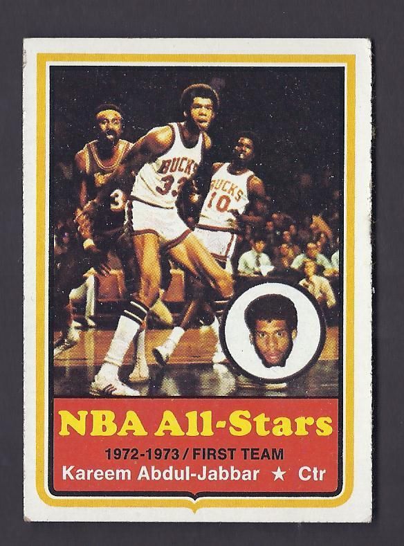 Kareem Abdul Jabbar NBA All Star 1973 74 Topps Card 50