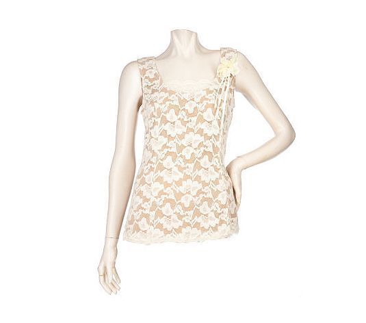 Kathleen Kirkwood Riviera Lace Cami Brown 3X