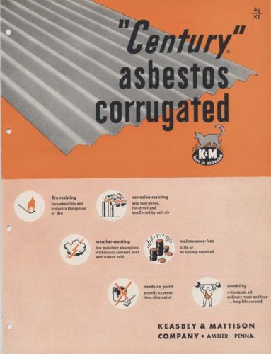 Keasbey Mattison Company Asbestos Cement Corrugated Roofing Siding