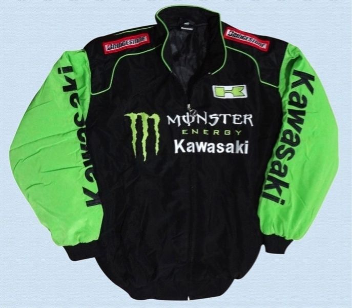 Kawasaki Crew Jacket Coat Motorbike Motorcycle Ninja Motor Sports