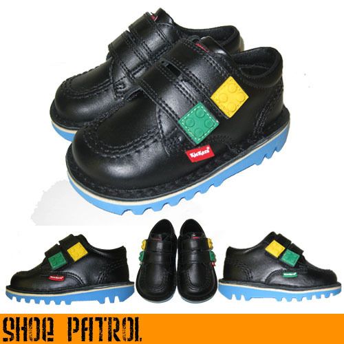 Kickers Lo Lego Black Velcro Strap Shoe Infant UK 5 12