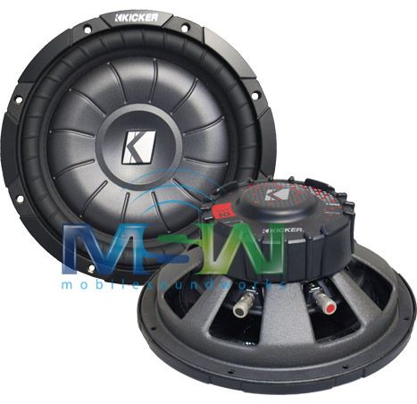 KICKER 10 CVT10 2 10 CompVT SHALLOW MOUNT SUBWOOFER CVT 2 OHM 400W RMS