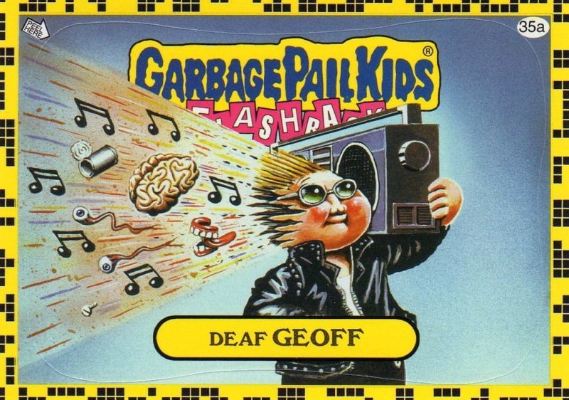 Garbage Pail Kids 2011 Flashback 2 Deaf Geoff 35A