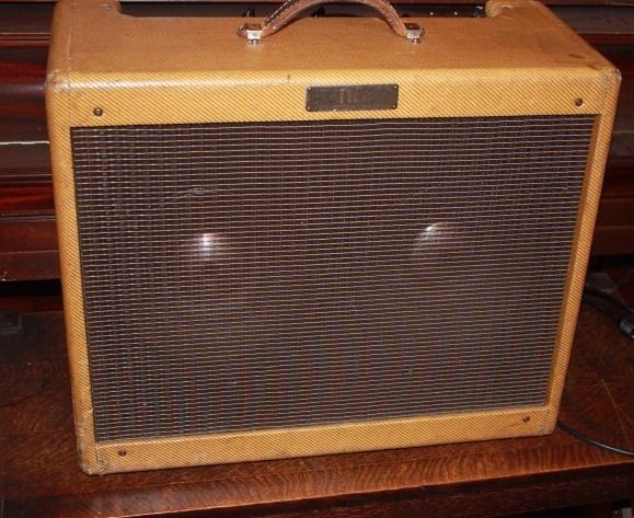 1955 Fender 5D4 Super Amplifier Tweed Rare Fullerton CA Guitar