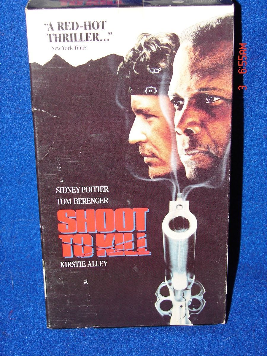 Shoot to Kill VHS Sidney Poitier Tom Berenger Kirstie Alley