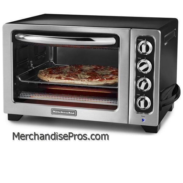 KitchenAid Extra Large 1440 Watt Onyx Black Convection Toaster Oven