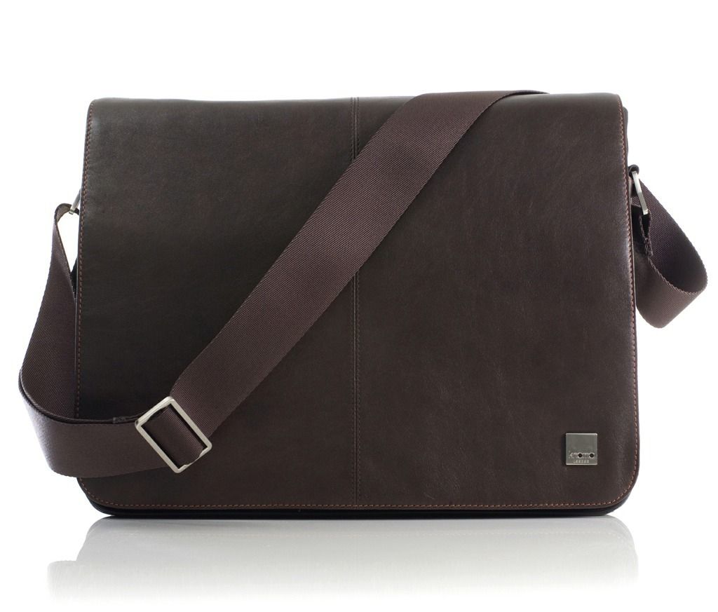 Knomo Soft Calfskin Leather Exterior w Canvas Interior Bungo 15