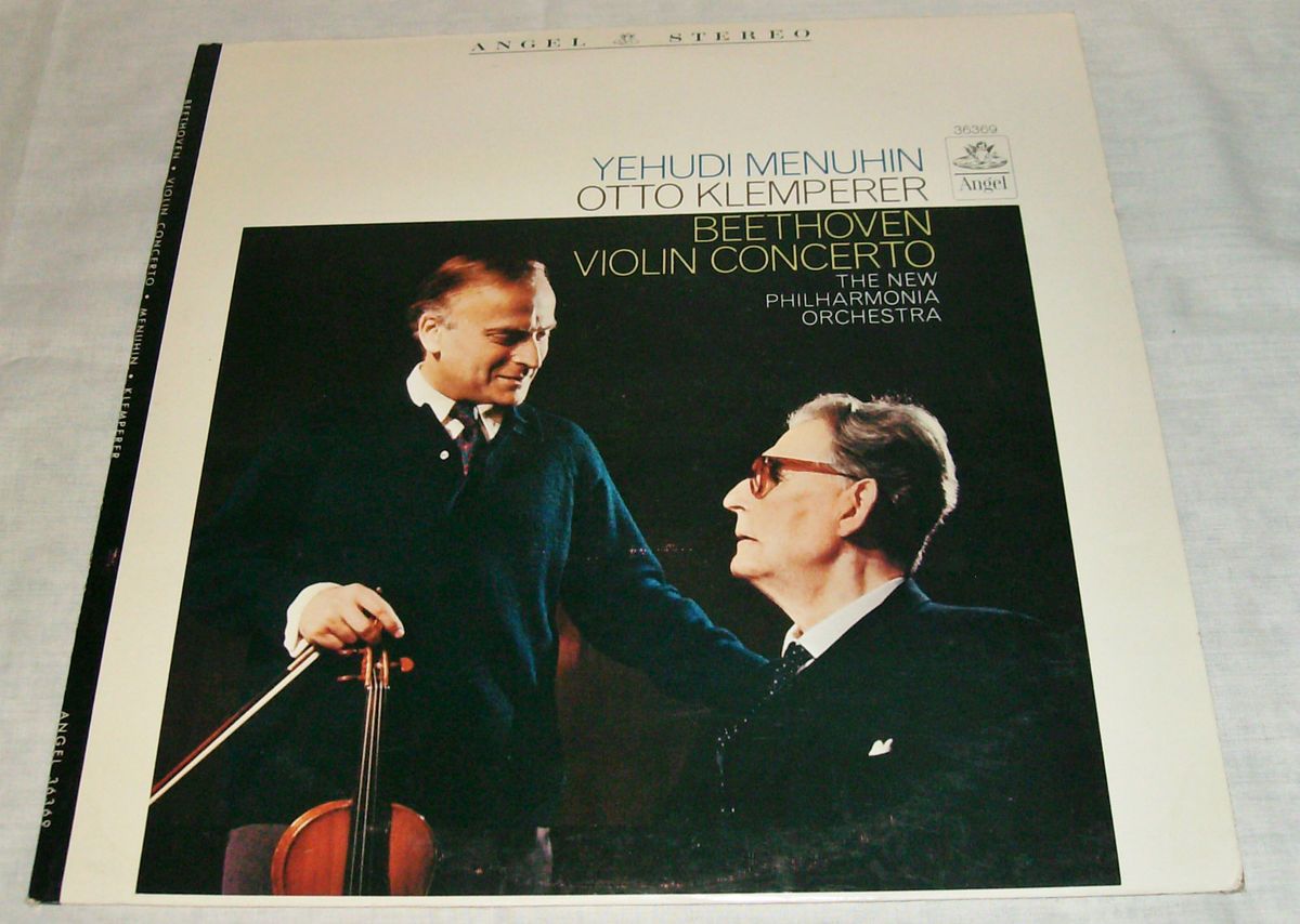 Yehudi Menuhin Otto Klemperer Beethoven Violin Concerto Angel Stereo