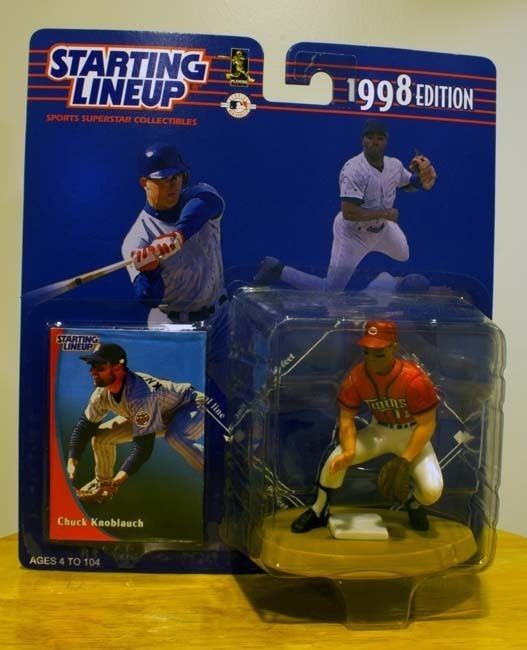 Starting Lineup MLB Chuck Knoblauch Error Barry Larkin Head