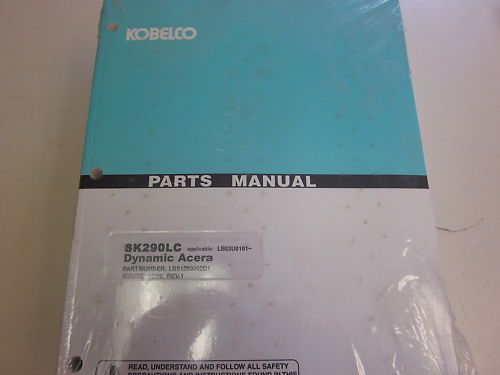 Kobelco SK290LC Excavator Parts Catalog Dynamic Acera