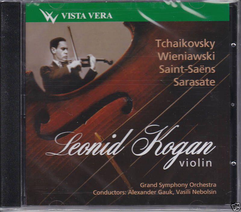 Kogan Tchaikovsky Wieniawski Saint Saens Sarasate CD RUS New