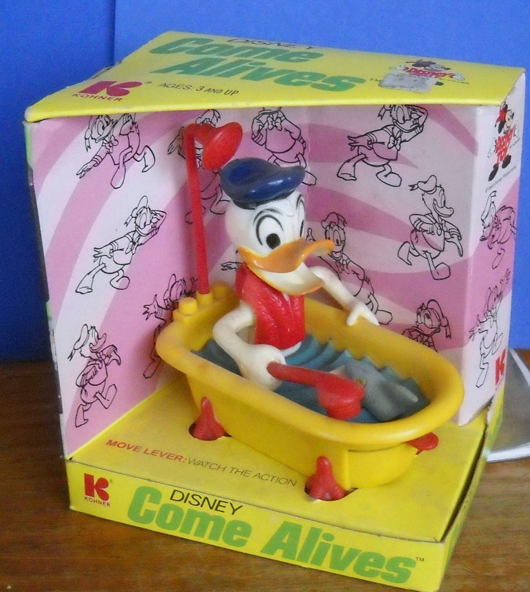 Come Alives Donald Duck in Bath Hong Kong Kohner NRFB RARE