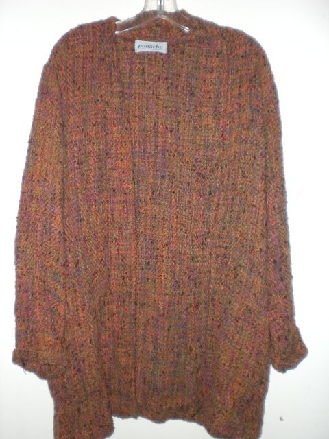 Handwoven Panache Brand Sweater Coat Size Ladies M